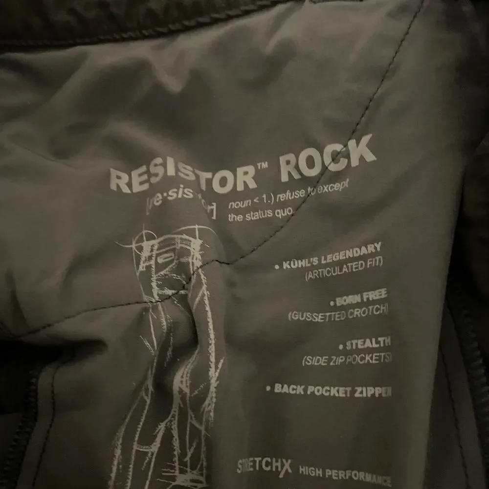 KUHL Resistor Rock Klassik Fit Super Stretch Water Resistant Pants Men's Sz 40